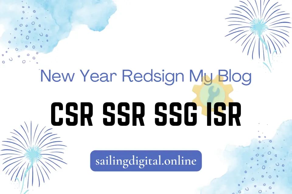 CSR vs. SSR vs. SSG website performance